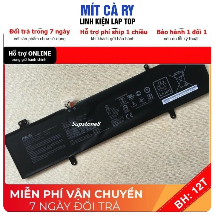 [BH12TH] ⚡️[Pin zin]Pin laptop Asus UX305F UX305FA UX305 pin zin