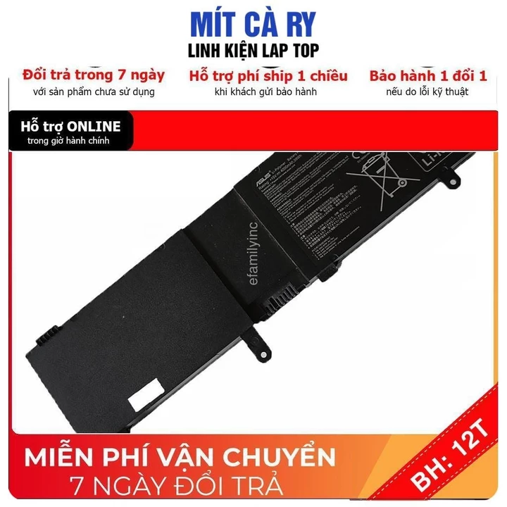 [BH12TH] ⚡️[Pin zin]Pin laptop Asus N550J N550JV N550L N550LF Pin zin