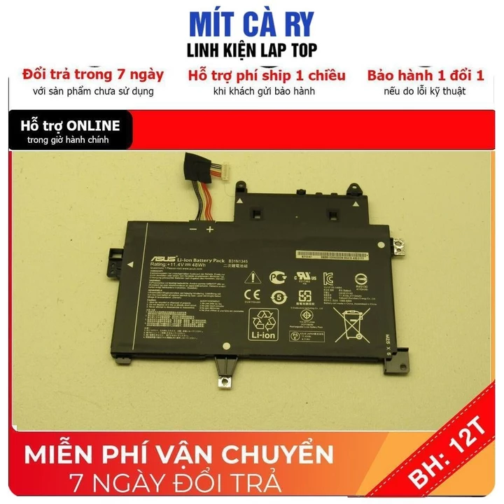 [BH12TH] . ⚡️[Pin zin]Pin laptop Asus TP500L TP500LA TP500LN TP500LD pin zin