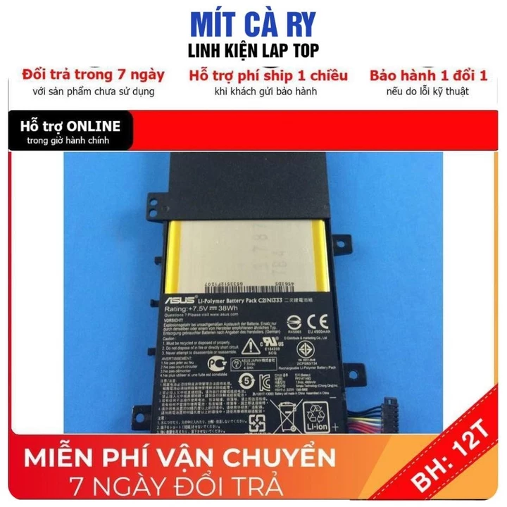[BH12TH] ⚡️[Pin zin]Pin laptop Asus TP550L TP550LA TP550LD TP550LN pin zin