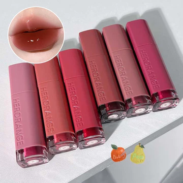 🎀 yakult 🎀Herorange ® Son Bóng Hiệu Ứng Gương Kem Nhẹ Màu Sắc Tươi Tắn Son Bóng Dưỡng Ẩm Nuôi Dưỡng Môi Căng Mọng