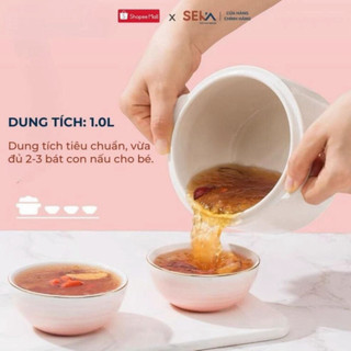Nồi nấu cháo chậm cho bé,nồi chưng yến, nồi nấu cháo ăn dặm 6 chức năng + kèm xửng hấp SEKA - Bếp Của Hà