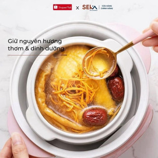Nồi nấu cháo chậm cho bé,nồi chưng yến, nồi nấu cháo ăn dặm 6 chức năng + kèm xửng hấp SEKA - Bếp Của Hà