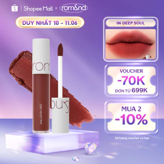 [Rom&nd] Son kem lì cực nhẹ môi Hàn Quốc Romand Zero Velvet Tint 5.5g