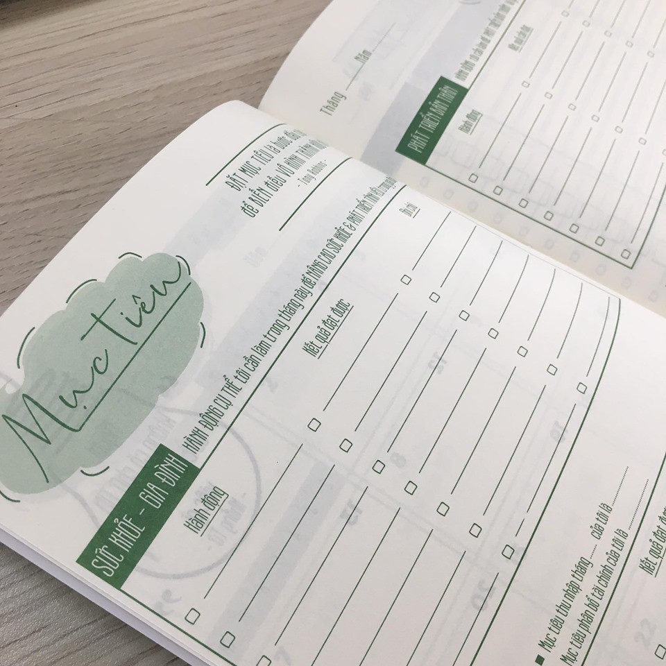 Ảnh Quyển Sổ Tay Ghi Chép Mục Tiêu Kế Hoạch A5 Mini Cute: My Day My Life 3