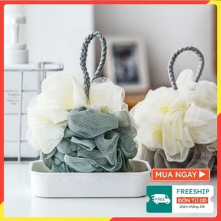 [MỚI] Bông tắm tạo bọt cao cấp siêu mềm phối màu xinh xắn phong cách Hàn Quốc OKAMAS