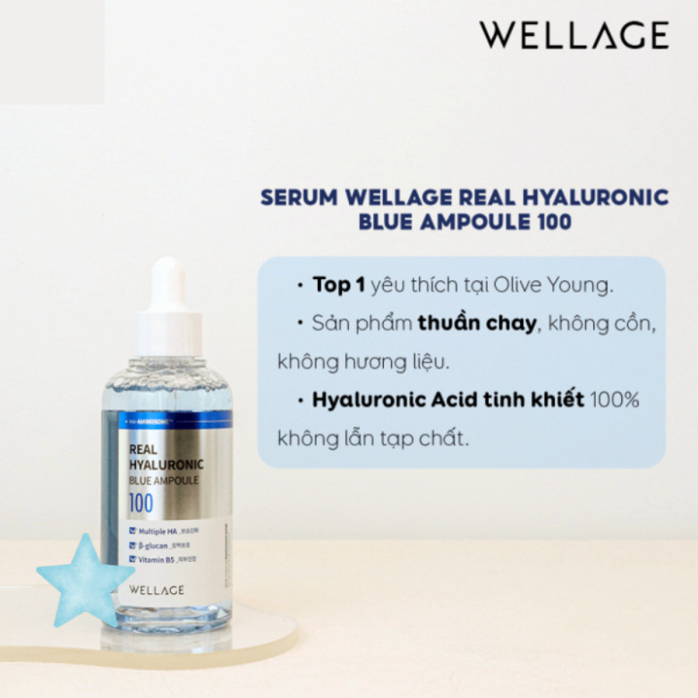 Tinh chất dưỡng da Wellage Real Hyaluronic Blue Ampoule 100 75ml NEW ...