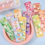 10 Tấm Sticker Dán Hoạt Hình, Màu Sắc, Hoa Quả 13*4.5Cm - Thỏ Hồng VPP
