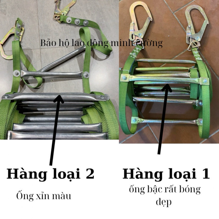 THANG VIỆT NAM ĐÃ KIỂM ĐỊNH 5M 10M THANG DÂY THOÁT HIỂM CỨU HỘ HÀNG XỊN CHẤT LƯỢNG CAO Độ Bền 8 Năm MY NHÂN
