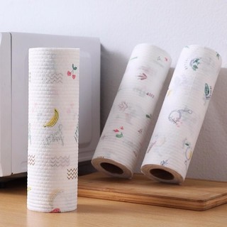 Giấy Lau Đa Năng Lau Bếp Giấy Lau Bếp dobaoho,Cuộn Tờ Dai Giặt Tái Sử Dụng Họa Tiết Đẹp Tiện Dụng