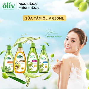 Sữa Tắm Dầu Tắm Ôliv / Oliu 3X 650mL Dưỡng Ẩm Làm Sạch Sâu Giúp Da Sáng Căng Bóng Mềm Mịn Khỏe Mạnh