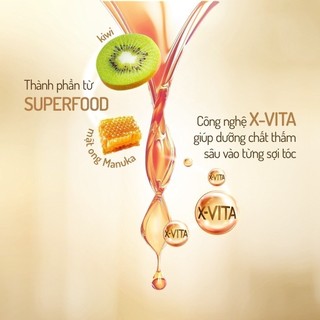 [ Mua 1 Tặng 1 Giá Rẻ] Dầu gội LASHE SUPERFOOD Phục Hồi Hư Tổn - Ngăn Ngừa Gãy Rụng Tóc 640G Tặng Dầu xả 150G Cùng Loại
