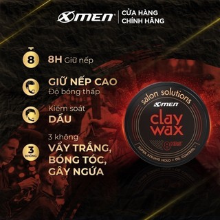 Sáp Wax Vuốt Tóc Nam Xmen Chuẩn Salon Solution 70G Giữ Nếp Lâu Tới 8h - Giúp Chắc Phồng Tóc, Không Bóng Tóc Và Gây Ngứa