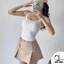 Áo ba lỗ nữ 2 dây nhỏ dáng dài Duy Linh ôm body tôn dáng chất vải gân lụa mềm mại co giãn DL01D