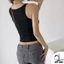 Áo ba lỗ nữ 2 dây nhỏ dáng dài Duy Linh ôm body tôn dáng chất vải gân lụa mềm mại co giãn DL01D