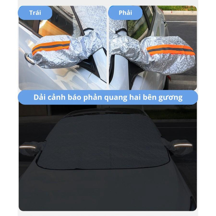 Tấm Chắn Nắng Ô Tô Kính Lái 3 Lớp Tráng Bạc, Chống Nóng và Phản Quang
