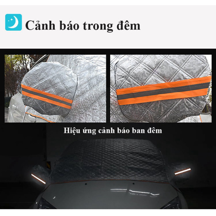 Tấm Chắn Nắng Ô Tô Kính Lái 3 Lớp Tráng Bạc, Chống Nóng và Phản Quang