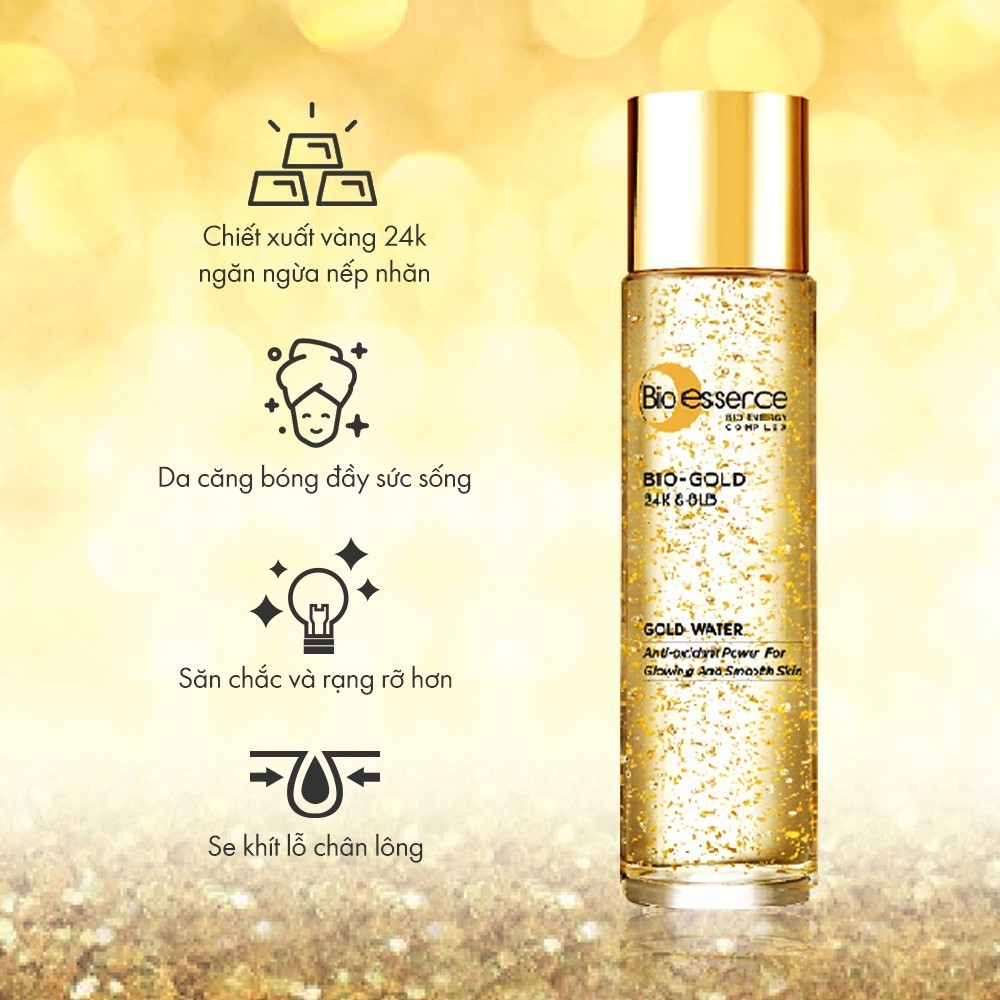 Nước dưỡng ngăn ngừa lão hóa Bio-Essence Bio-Gold Bio-Essence Gold chiết xuất vàng 24k 150ml