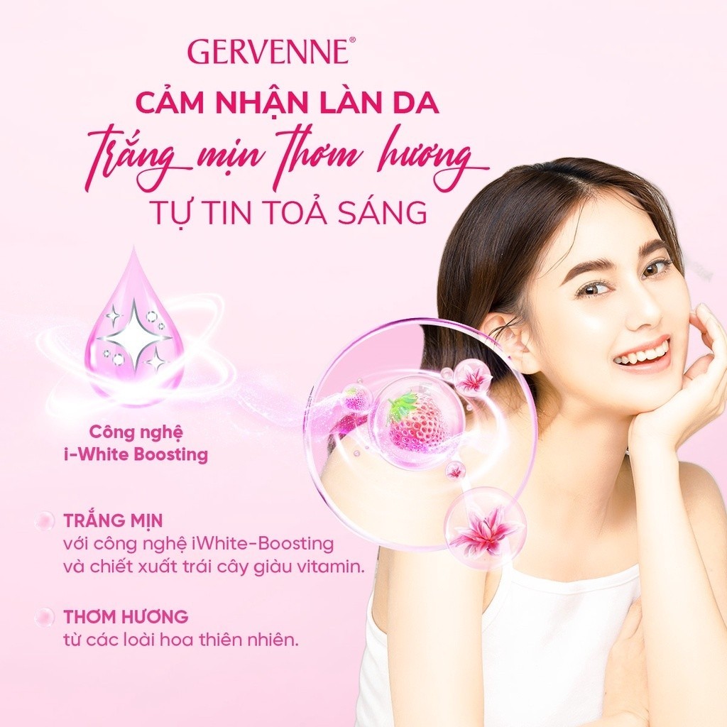 Ảnh Sữa tắm trắng da hương nước hoa Gervenne 900G (mùi ngẫu nhiên) 4