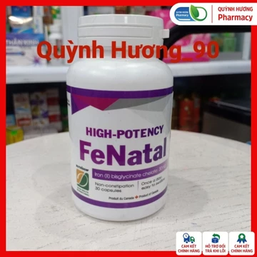 [ HỘP 30 VIÊN ] Viên uống FENATAL Cung cấp bổ sung sắt, tăng cường chức năng hồng cầu tốt cho sức khoẻ