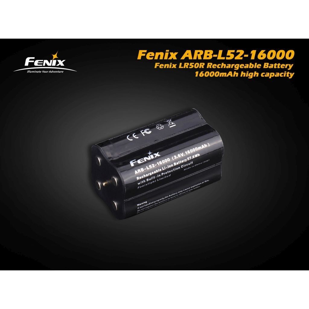 1 viên Fenix - ARB - L52 - 16000mAh (dành cho đèn LR50R Chính hãng)