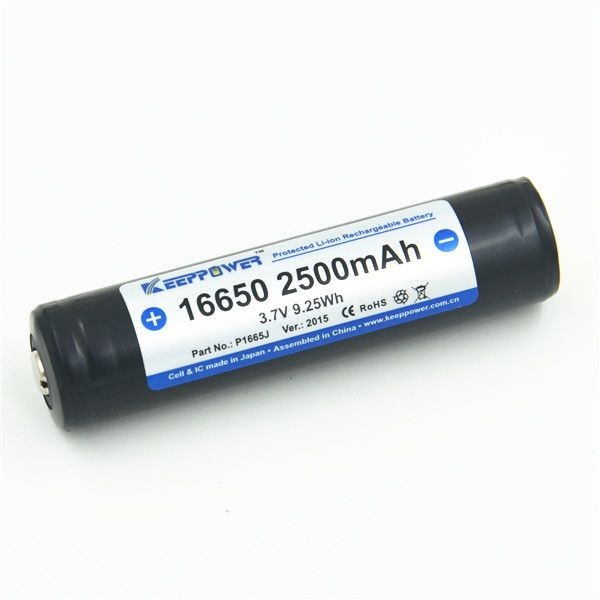 1 viên KeepPower 16650 - 2500 mAh - 3.7V (P1665J)