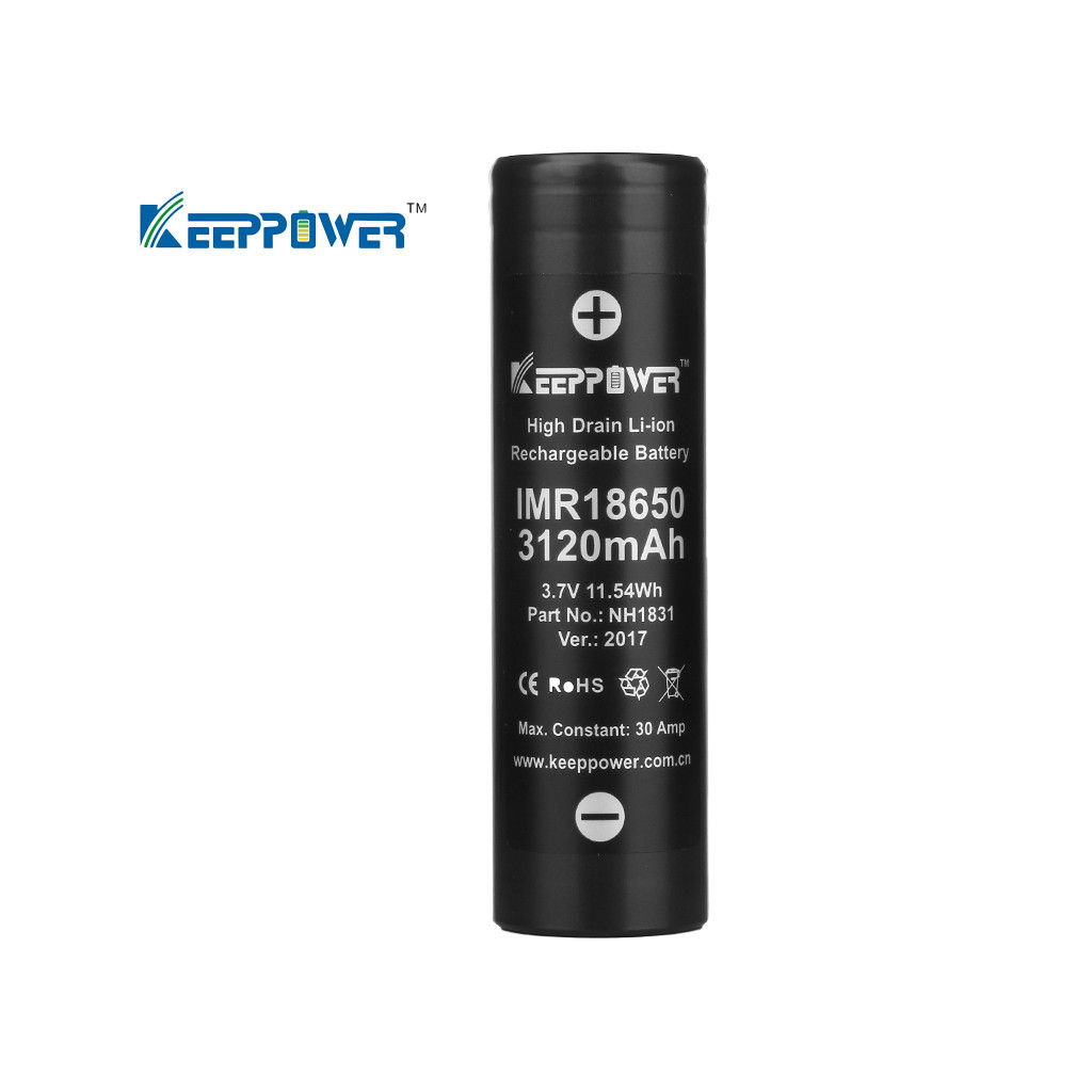 1 viên Keeppower 18650 - 3120 mAh - 3.7V ( Mã NH1831 - Dòng xả cao 30A)