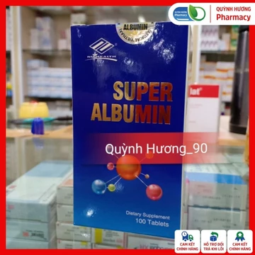 [ HỘP 100 VIÊN ] Viên uống SUPER ALBUMIN hỗ trợ tăng cường chức năng gan, tăng sức đề kháng cơ thể