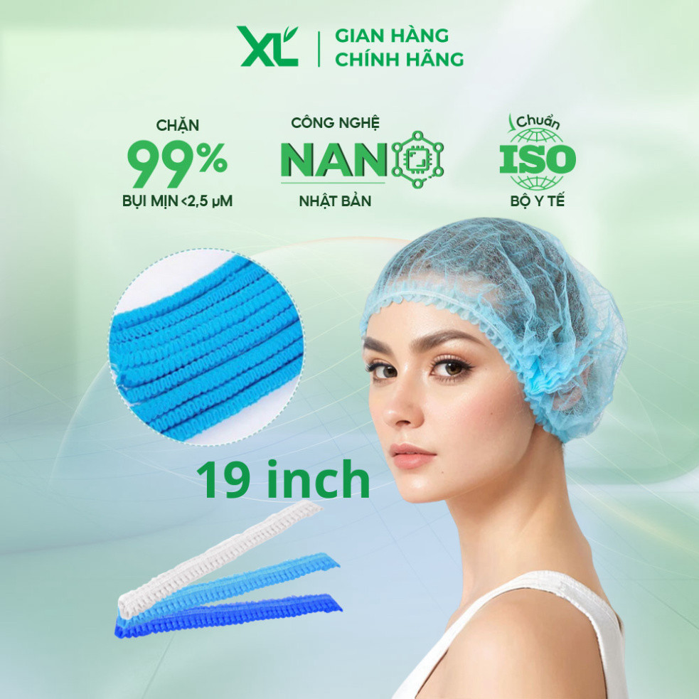 100 cái Mũ bọc tóc con sâu sử dụng trong phòng khám nha khoa và cơ sở y tế và phòng sạch