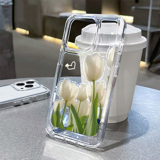Ốp Lưng iphone BVC hoa tulip hoạt hình 11 cho iphone pro plus xr 12 mini 13 11 14 8 promax 6 6s 7 xsmax 15 sd1709