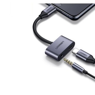 Bộ chuyển đổi Type C sang 3.5mm + Hỗ trợ cổng sạc USB-C UGREEN CM193 |  PVC chất lượng cao | Bảo Hành 18 Tháng 1 Đổi 1.