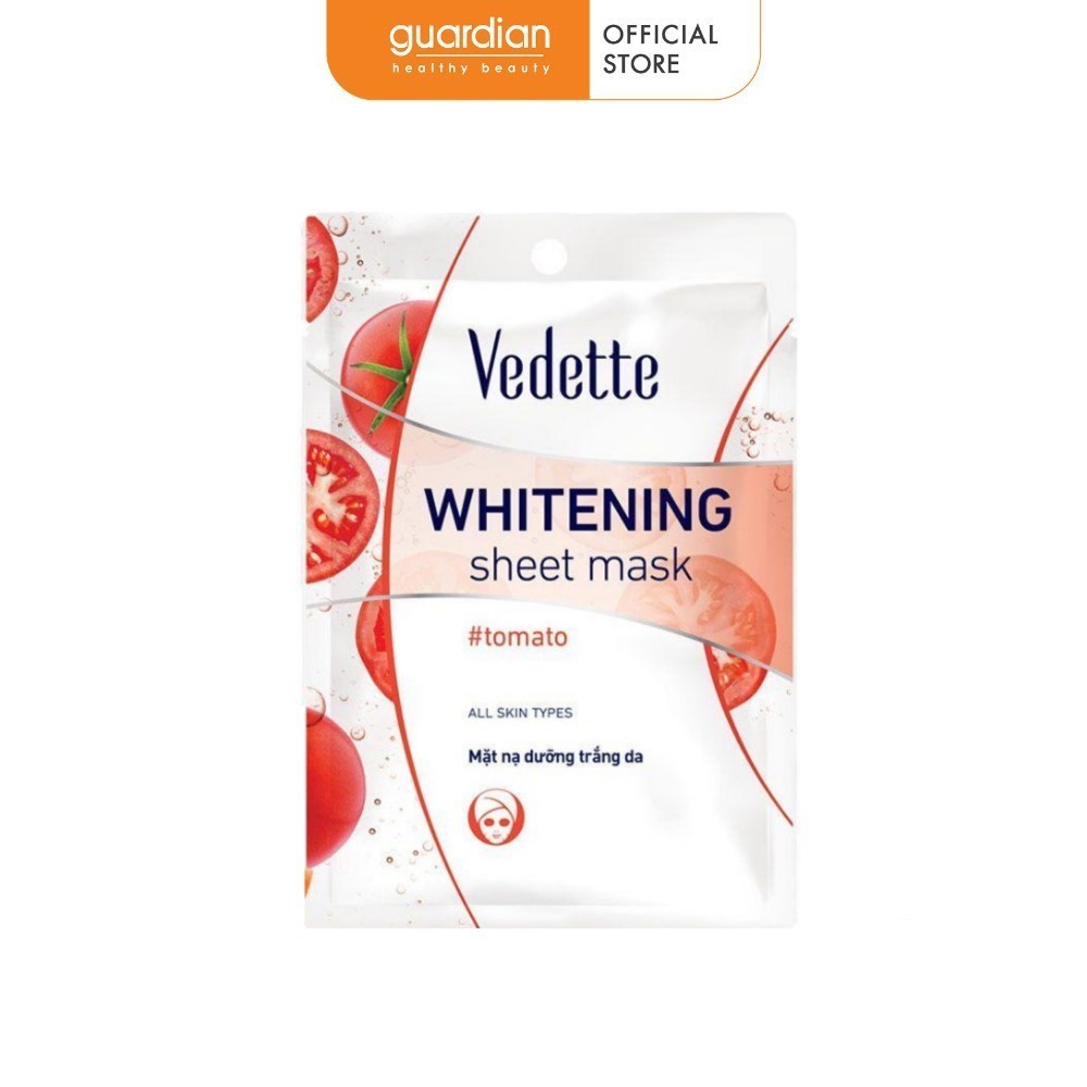 Mặt Nạ Giấy Dưỡng Sáng Da Cà Chua Vedette 22Ml