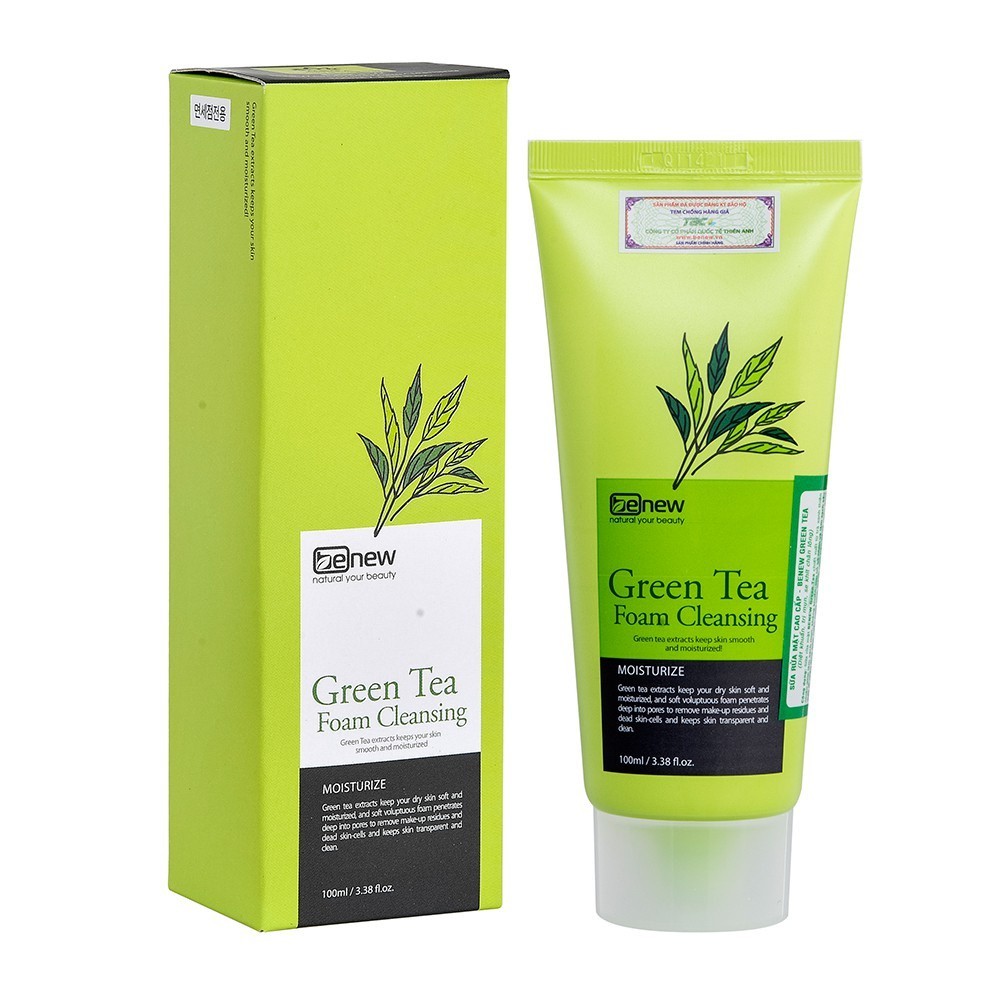 Sữa Rửa Mặt Trà Xanh Benew 100Ml