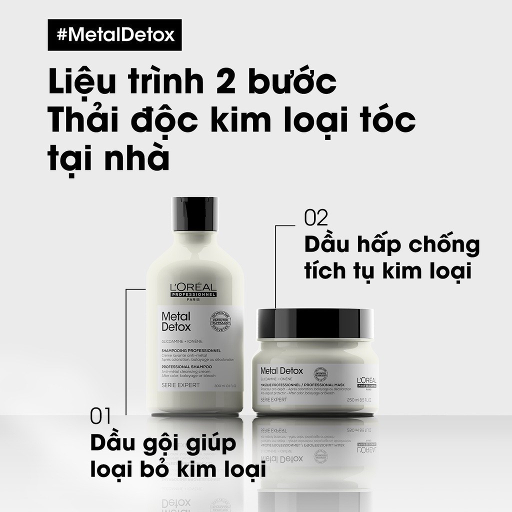 Dầu gội giúp loại bỏ kim loại L'Oréal Professionnel Metal Detox 300ml |  Shopee Việt Nam