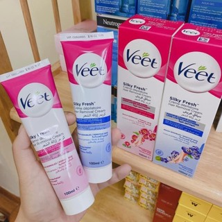 Kem tẩy lông VEET pháp 100ml cho da thường và da nhạy cảm Chính hãng amelie beauty