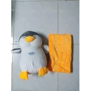 gối chim cánh cụt hàng quà tặng sữa nutren (bộ mềm gối 2 in 1) phù hợp cho bé mầm non, nhân viên văn phong ngủ trưa