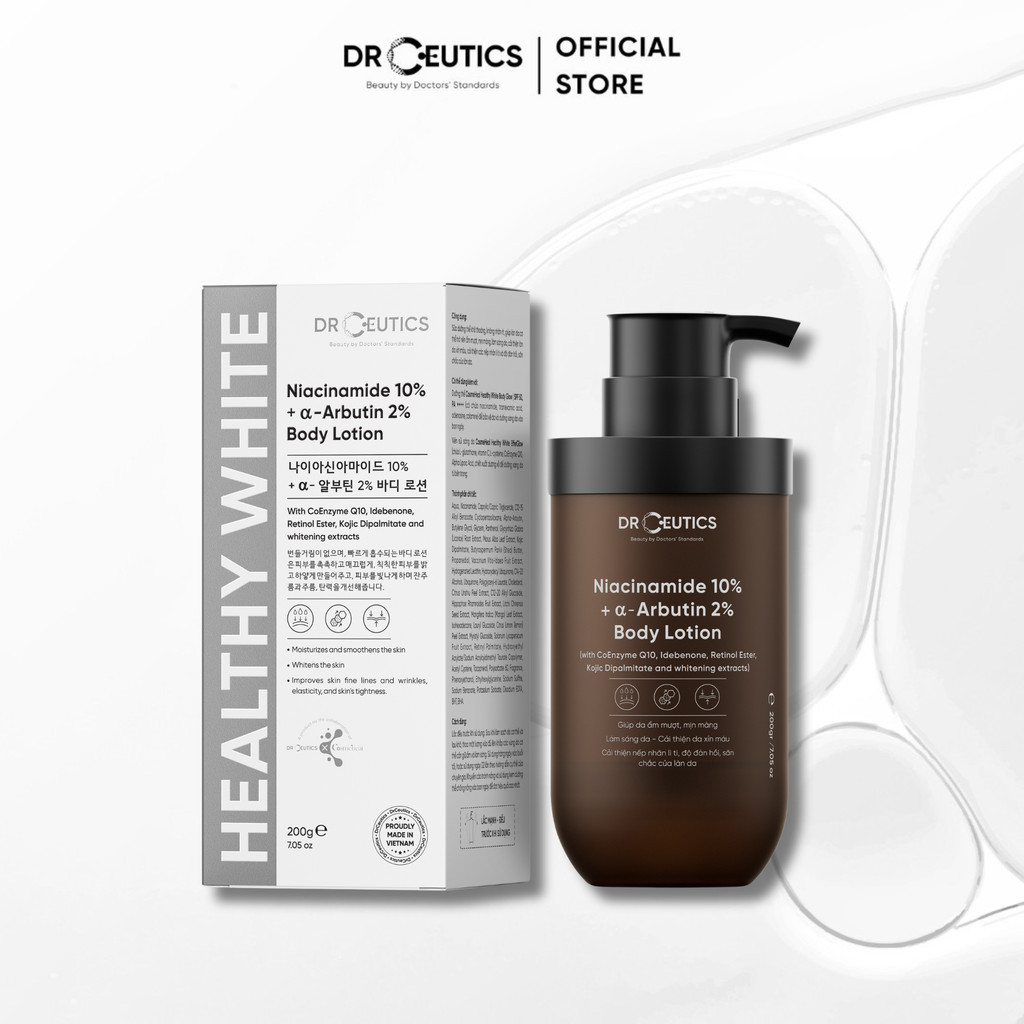 Ảnh DRCEUTICS Sữa Dưỡng Thể Trắng Da DrCeutics Body Lotion Healthy White (200ml) 1