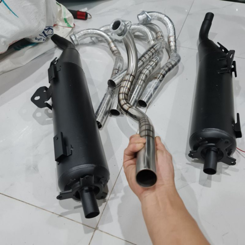 Pô exciter 150 zin móc ấm giữ lại đít zin tặng kèm cổ pô inox 304 tích ...