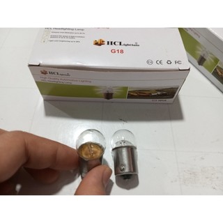 Hộp 10 bóng đèn Halogen G18 HCL 12V/24V 10W. Bóng 1 tim lùn 10w 12v 24v (Giá bán 1 hộp)