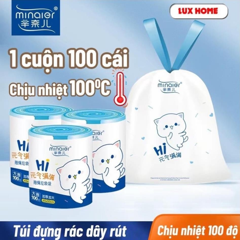 Túi Đựng Rác Có Dây Kéo loại 100 Túi. Loại Siêu Dày Dai Chắc Chắn, Túi ...