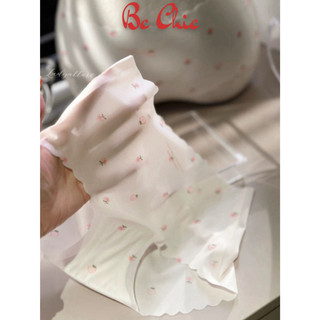 Quần Lót Nữ Q 2385 Đúc Su Lạnh Hoạ Tiết Trái Dâu Thạch Tàng Hình Thoáng Mát Siêu Hot BC_CHIC
