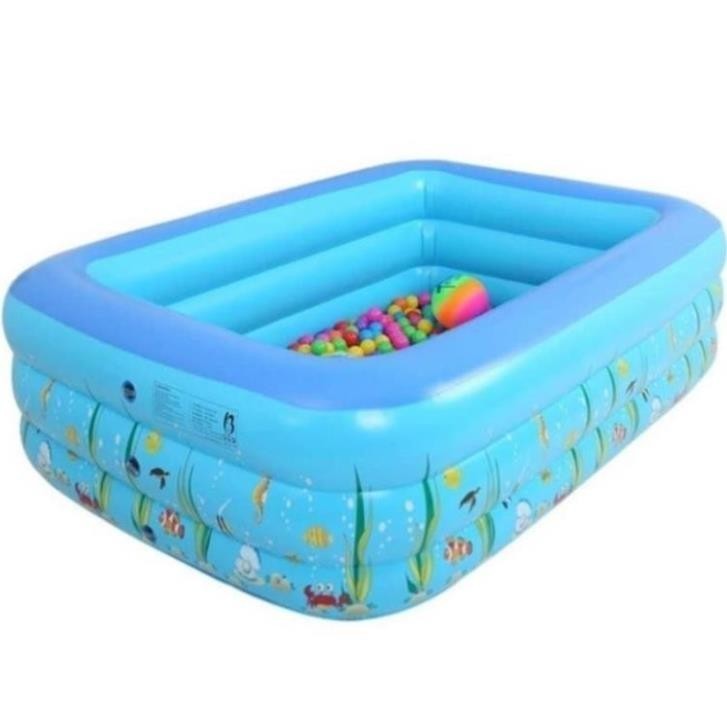 Bể Bơi Cho Bé Trong Nhà Thành Cao HGHOME, 3 Tầng,  Đáy Chống Trượt Đa Dạng Kích Thước [ HÀNG ĐẸP]