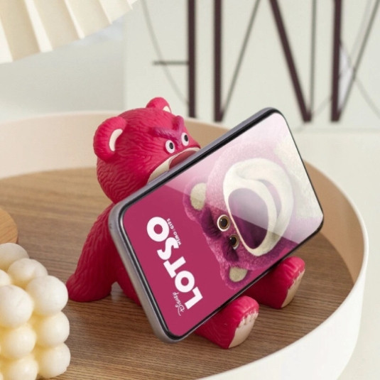 Giá Đỡ Kệ Điện Thoại Để Bàn Hình Gấu Và Dâu Tây LOTSO Dễ Thương