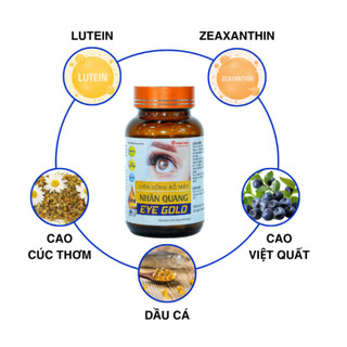 Viên Uống Bổ Mắt EYE GOLD Tăng Cường Thị Lực Mắt Chống Mỏi Mắt Cho Người Già Và Trẻ Em