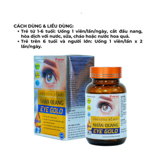Viên Uống Bổ Mắt EYE GOLD Tăng Cường Thị Lực Mắt Chống Mỏi Mắt Cho Người Già Và Trẻ Em