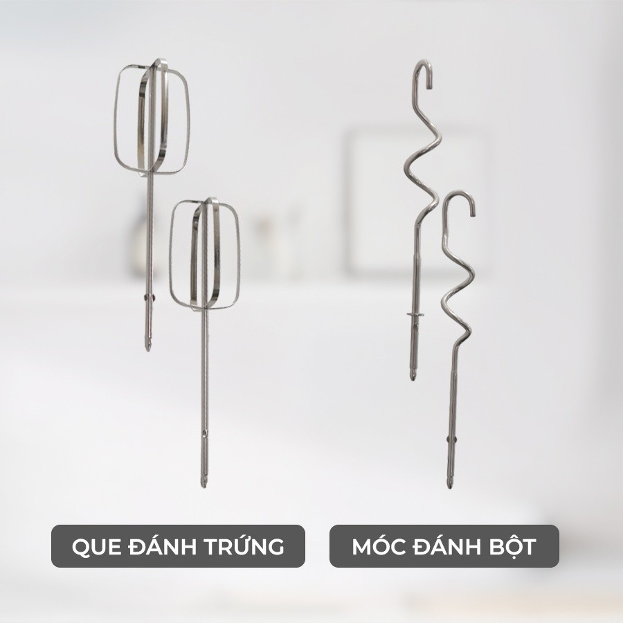 Ảnh Máy đánh trứng Lebenlang LBL8908, trộn bột cầm tay 5 tốc độ, công suất lớn 400W, bảo hành 2 năm 4