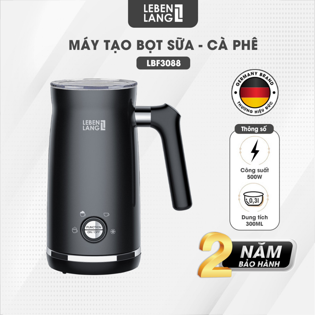 Ảnh Máy tạo bọt sữa, cà phê LEBENLANG LBF3088 gồm 4 chế độ nóng lạnh, thiết kế cầm tay tiện lợi,BH 2 năm 2