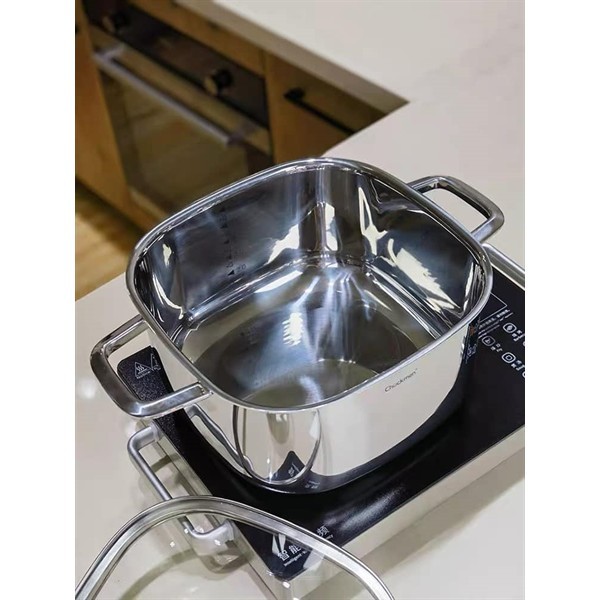Nồi Luộc Gà Chockmen, Nồi Vuông 24cm Kèm Nắp (CAO) CKM157