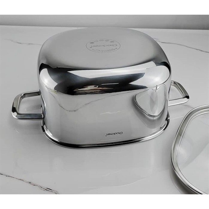 Nồi Luộc Gà Chockmen, Nồi Vuông 24cm Kèm Nắp (CAO) CKM157