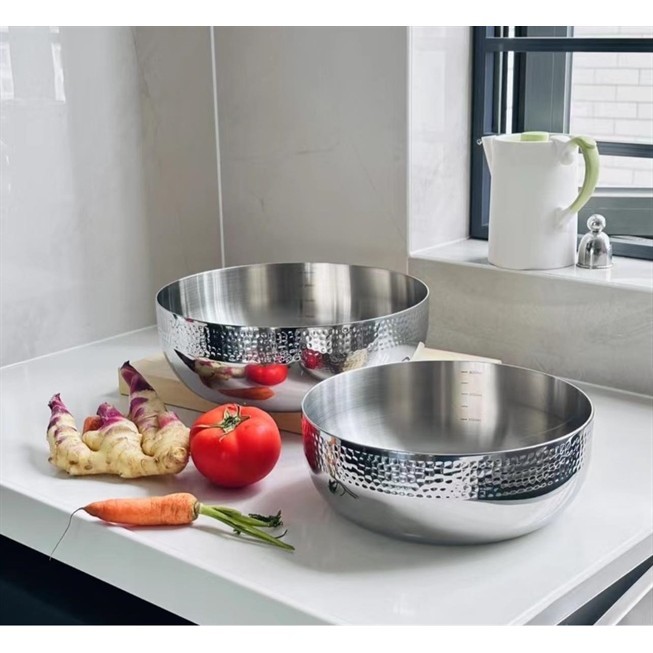 Tô Trộn Âu Trộn Tô Inox Cao Cấp Họa Tiết Chạm Khắc NN70 NN80